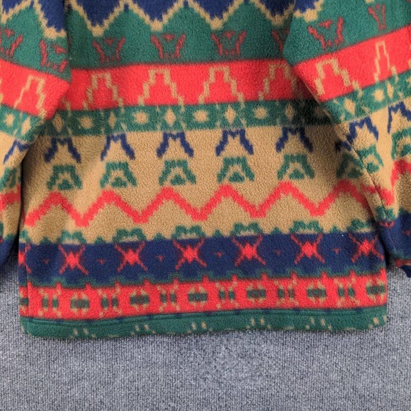 Bay Area Traders Women's Pullover Fleece Sweater Multi L 16-18 Fair Isle Nordic - Picture 7 of 11